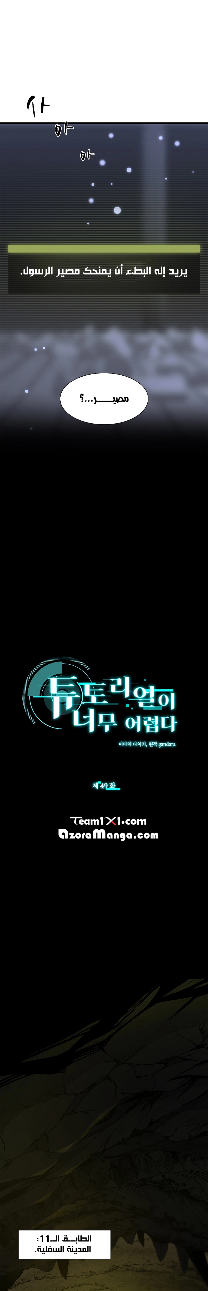 صفحة 1 — The Tutorial Is Too Hard الفصل 49